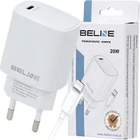 Beline Ład. siec. 1x USB-C 20W + kabel lightning biała /white PD3.0 BLNCW20L