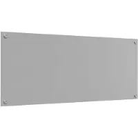 vidaXL Keukenachterwand Lichtgrijs 120 x 50 cm gehard glas