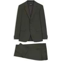 BOSS Tweedelig slim-fit pak van scheerwol met stretch Maat 58
