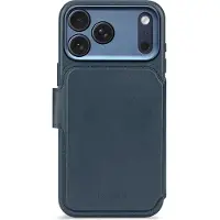 Decoded 2 in 1 Leather Detachable Wallet MagSafe voor de Apple iPhone 17 Pro Max - Navy Shadow