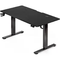 Casaria Zit Sta Bureau - Elektrisch Verstelbaar USB 160x70cm - Carbon