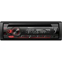 Pioneer DEH-S420BT - Autoradio Enkel din - USB Bluetooth - Rood