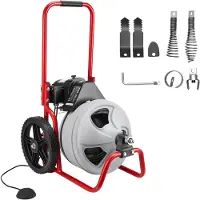 Vevor pijpreinigingsmachine φ9,5 mm x 22 m