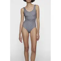 10DAYS Bathing Suit Stripes Oil Maat: XL | Badpakken Outlet | Dames | Grijs