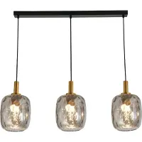 Fantasia OKIRU Pendel Balk zwart - 3x E27 - 60 W - 120 x 83 cm