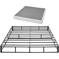 Vevor Boxspringbedframe (King-Size) met wasbaar stoffen omhulsel, metalen frame (2010 x 1925 x 230 mm) geschikt voor Queensize bedden, 23 cm matrasopslag, maximale draagkracht 1587,57 kg, matrasbasis