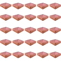 Baumarktplus TRUTZHOLM - Paalkap Koper - 91 mm - Piramide - Afdekkap voor Palen 9x9 cm - Houtbescherming - 25 Stuks Set