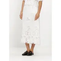 Neo Noir Dames Rokken Yara Long Emb Skirt - Wit - Maat M