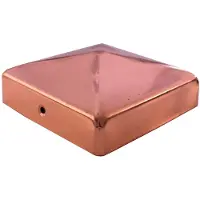 Baumarktplus TRUTZHOLM - Paalkap Koper - 101 mm - Piramide - Afdekkap voor Palen 10x10 cm - Hekwerk Houtbescherming