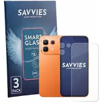 Savvies 3 Stuks Screenprotector - geschikt voor Infinix Note 60 Pro (Voor+Camera) - beschermfolie glas transparant