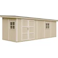 Timbela M941 - LP SmartSide Tuinhuis op houtbasis - 14,3 m² - 648x248xH231 cm - met vloer