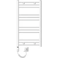 OEM Badkamerradiator Elektrisch met verwarmingselement 600W 500x800 mm Wit recht met zijaansluiting