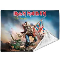 Rocksax Iron Maiden - Trooper Plaid - Tweepersoons (152cm x 203cm) - Multicolours