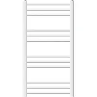 LuxeBath Elektrische badkamerradiator met verwarmingselement 600W 500x800 mm wit rechte zijaansluiting & thermostaat