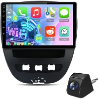 Hexinex Autoradio - Geschikt voor Peugeot 107, Toyota Aygo & Citroen C1 - Android 15 - 4+64GB - Apple Carplay & Android Auto - Achteruitrijcamera