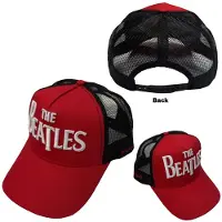 Beatles The - Drop T Logo & Apple Trucker pet - Rood/Zwart
