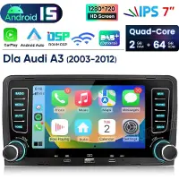Hexinex HexinexMarket Quad-Core autoradio Geschikt voor Audi A3 2003-2012 - Draadloos CarPlay, Android Auto, GPS Navi, RDS, multimediaspeler, 2GB+64GB