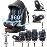 NA Kinderautostoeltje - baby autostoel 0–12 jaar - 360 graden draaibare autostoel - all-in-one autostoel - autostoel van geboorte tot 12 jaar