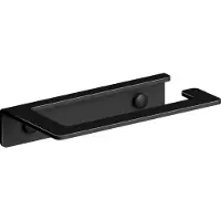 Clou Fold toiletrolhouder zonder klep, mat zwart