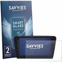 Savvies 2 Stuks Screenprotector - geschikt voor Dynavin D9-7 Premium Flex - beschermfolie glas transparant