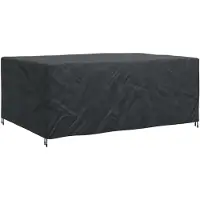 vidaXL Meubelbescherming Effen Zwart 280 x 204 x 106 cm 210D