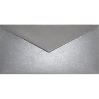 Netuno Metallic (parelmoer) grijze enveloppen DL - 110 x 220 mm - 25 stuks - NK natgelijmde - 120 gram - Aster Metallic -