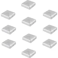 Baumarktplus TRUTZHOLM - Paalkap Gegalvaniseerd - 121 mm - Piramide - Afdekkap voor Palen 12x12 cm - Verzinkt - 10 Stuks Set