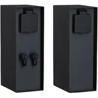 Paulmann Plug &amp; Shine insteekzuil Rio &, zwart, metaal