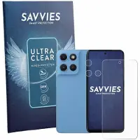 Savvies - Screenprotector voor Motorola Moto G17 Power (Voor+Camera) - Folie Beschermfolie transparant 18 Stuks