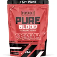 Pure Gold Pure Blood Pre-Workout – 300g – 30 Porties – Pre-Workout Poeder met Creatine, Beta-Alanine & Cafeïne – 18 Actieve Ingrediënten – Tutti Frutti