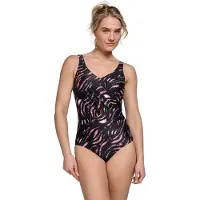 Ten Cate Soft Cup Shape Badpak dames Zwart dessin 4XL/48