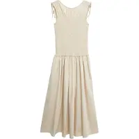 Comma Jurk beige