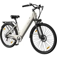 GALAXY C1 Elektrische Fiets 27.5 Inch - 36V 13Ah Accu - Actieradius tot 50 km - Shimano 7 Versnellingen - 250W Motor - Verende Voorvork - LCD Display - Mechanische Schijfremmen-wit