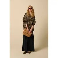 Sissy-Boy Beige sweater met leopard print | Maat: XS