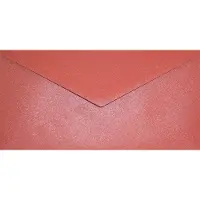 Netuno Metallic (parelmoer) rode enveloppen DL - 110 x 220 mm - 25 stuks - NK natgelijmde - 120 gram - Aster Metallic -