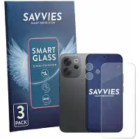 Savvies 3 Stuks Screenprotector - geschikt voor Vivo V70 (Voor+Camera) - beschermfolie glas transparant