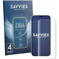 Savvies - Screenprotector voor Honor 600e - Folie Beschermfolie transparant volledig dekking 4 Stuks