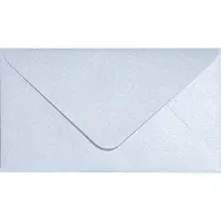 Netuno Metallic (parelmoer) zilveren enveloppen A8 - 58 x 100 mm - 25 stuks - BK zonder lijm - 120 gram - Aster Metallic -