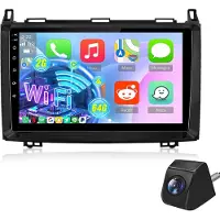 Hexinex Autoradio - Geschikt voor Mercedes-Benz Sprinter Klasse A B VW Crafter 2005-2016 - 2+64GB CARPLAY FM RDS - Achteruitrijcamera