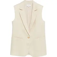 Comma Gilet crème