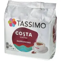 COSTA | Cappuccino - 6 koffiecapsules + 6 melkcapsules voor Tassimo