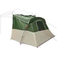 vidaXL Binnentent met dak Grijs en Oranje 280 x 220 x 176 cm taft