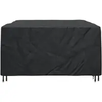 vidaXL Meubelbescherming Effen Zwart 240 x 190 x 90 cm 210D