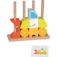 Goki Houten stapelspel - - Vario - Beige - Vanaf 2 jaar - Unisex