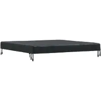 vidaXL Tafel Dekking Effen Zwart 122 x 122 x 15 cm Stof