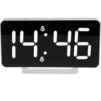 Greenblue - Klok / Wekker met alarm en thermometer functie - LED - Wit