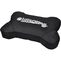 Dynamic24 XL Hondenmat met botmotief, 100x70 cm, waterdicht, kussen, geschikt als bed of slaapplek voor honden en katten
