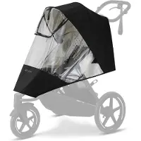 Cybex Avi Spin Rain Cover Zwart Kinderen