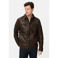 Camel active Leren pilotenjas met binnenzakken - Maat menswear-52 - Bruin
