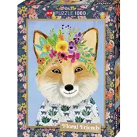 Heye Puzzle Puzzel Friendly Fox 1000 - Puzzel - Kleurrijke afbeelding - Meerkleurig